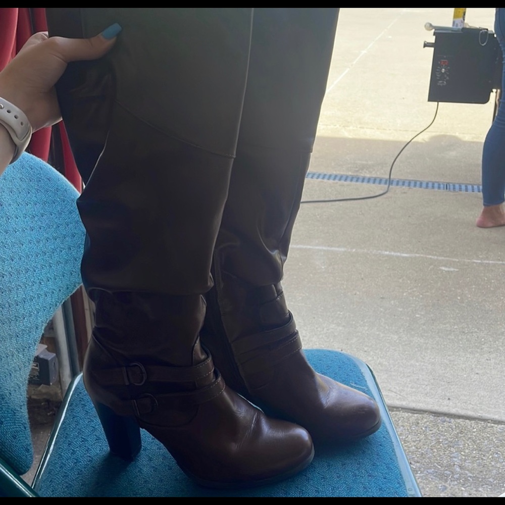 Brown boots